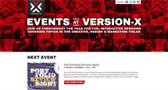 Desktop Screenshot of events.version-x.com